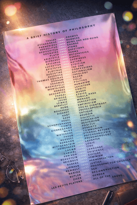 Offre spéciale : 2 affiches "A brief history of philosophy" pour le prix d'une !