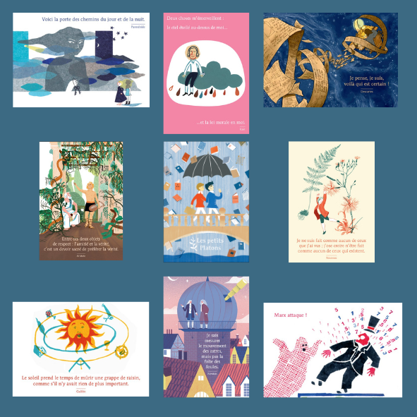Lot de 9 cartes postales