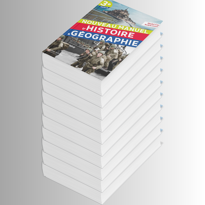 Nouveau Manuel d'Histoire-Géographie 3e - Lot de 10 exemplaires