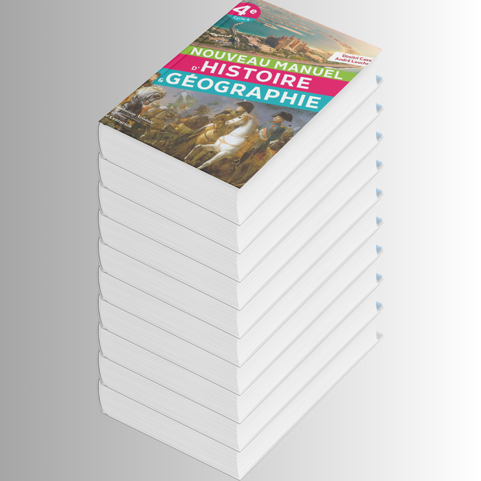 Nouveau Manuel d'Histoire-Géographie 4e - Lot de 10 exemplaires