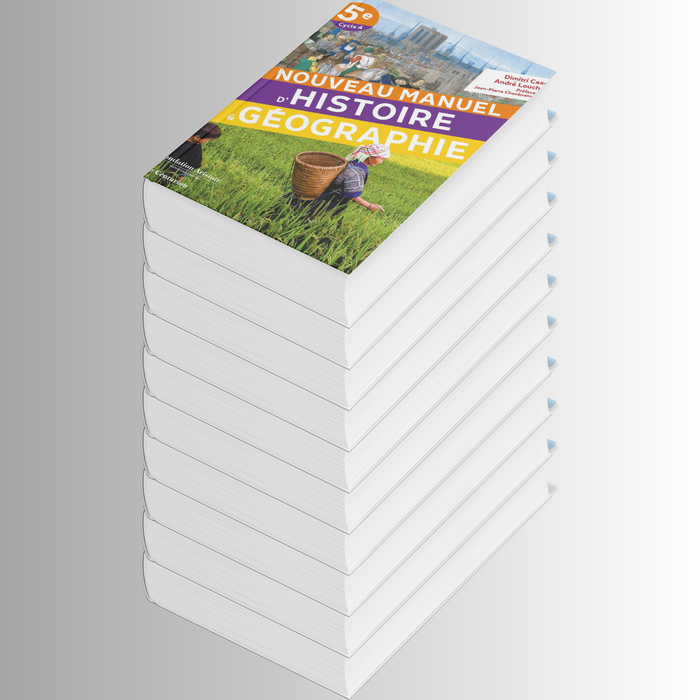 Nouveau manuel d'Histoire-Géographie 5e - Lot de 10 exemplaires