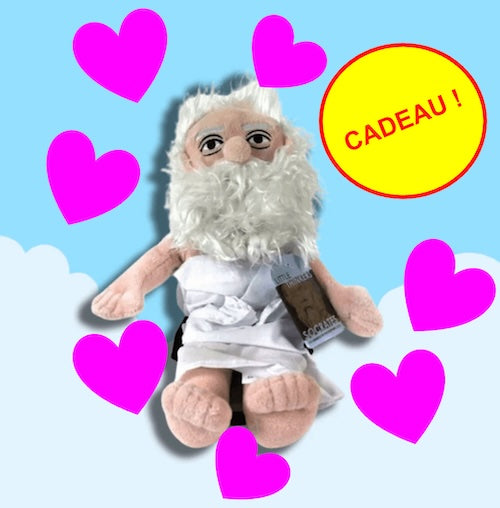 Offre spéciale Saint Valentin : 3 coffrets grand format Les petits Platons + la peluche Socrate OFFERTE