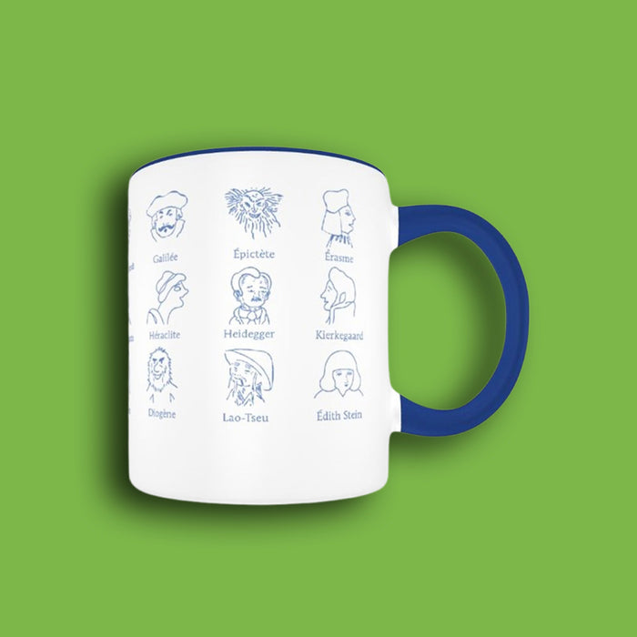 Mug des philosophes - Bleu