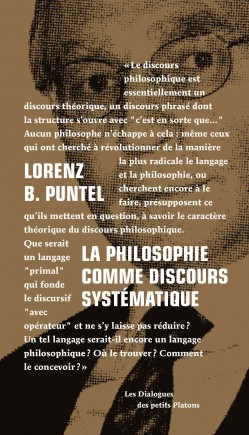 Livre Philosophie collection Dialogues Philosophiques - Lorenz B. Puntel